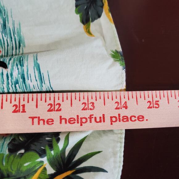 Vtg 90s Pacific Legend Hawaiian Tropical Mini Dress Babydoll Top Size 7/8 Island - Picture 7 of 7